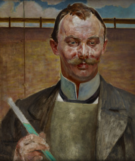 Portrait of Alfred Stepek, 1901. Creator: Jacek Malczewski.
