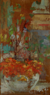 Composition with Nasturtiums, c1906. Creator: Olga Boznanska.