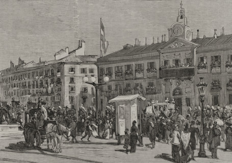 Opening of the Spanish Courts on February 15, 1878, Madrid, Spain, 1878.  Creator: Alejandro Ferrant y Fischermans.