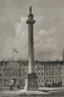 The Alexander Column, Saint Petersburg, Russia, 1839.  Creator: Augustin François Lemaitre.