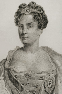 Catherine I of Russia (1684-1727), 1839.  Creators: Augustin François Lemaitre, Pannier.