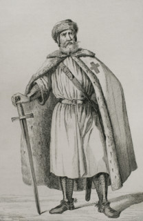Livonian Brother of the Sword, 1839. Creator: Augustin François Lemaitre.
