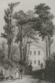 The Summer Palace of Peter the Great, Summer Garden, Saint Petersburg, Russia, 1839. Creator: Augustin François Lemaitre.