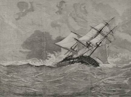 Shipwreck of the "Eurydice", which occurred near the Isle of Wight, on March 24, 1878. Creator: Bernardo Rico.