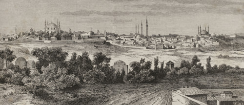 Adrianople (at present, Edirne), capital of the Ottoman Empire from 1369 to 1453, 1878. Creator: Enrique Alba.