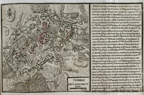 Map of the Battle of Landeshut (June 23, 1760), Seven Years War (1756-1763), 1765. Creator: Jean de Beaurain.