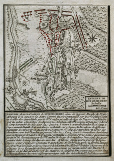 Seven Years War (1756-1763): Battle of Kunersdorf (12th August, 1759) (1765). Creator: Jean de Beaurain.