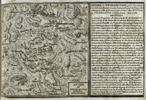Seven Years War (1756-1763): Battle of Wilhelmsthal (June 24, 1762), 1765. Creator: Jean de Beaurain.