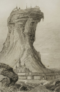 Semiramis Castle, Van, Armenia, 1838. Creator: Alfred Lepetit.
