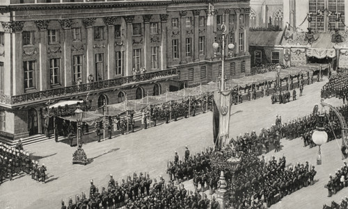 Inauguration of the reign of Wilhelmina of the Netherlands, Amsterdam, Holland, September 6, 1898.  Creator: Unknown.
