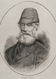 Alfred Krupp, German steel manufacturer and inventor, 1878.  Creator: Unknown.