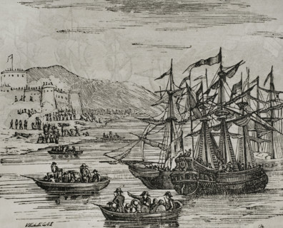 The Taking of Menorca, November 7, 1798, (1851).  Creator: Unknown.