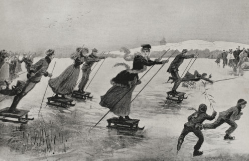 A new "sport" - popular amusements, Germany, 1898.  Creator: Unknown.