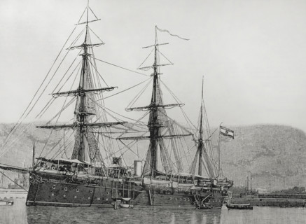 Philippine Revolution (1896-1898): the "Reina Cristina", 1898.  Creator: Unknown.
