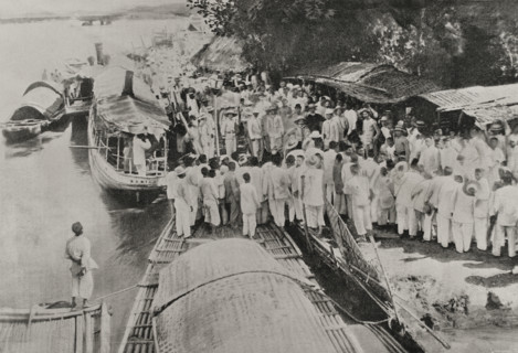 Philippine Revolution (1896-1898): farewell to the Tagalog leaders, Sual (Luzón Island), 1898.  Creator: Enrique Laporta Valor.