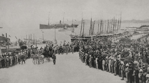 Arrival of Captain-General Andrés González Muñoz, San Juan, Puerto Rico, 11 January 1898. Creator: Unknown.