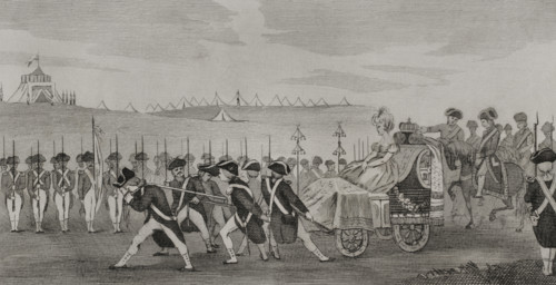 Review of Badajoz, Spain, 1801, (1851). Creator: LTL.