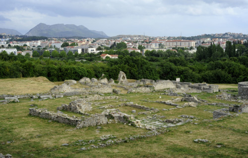 Ruins of the Episcopal Centre, ancient city of Salona, Solin, Croatia, 2018. Creator: Unknown.