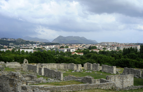Ruins of the Episcopal Centre, ancient city of Salona, Solin, Croatia, 2018. Creator: Unknown.