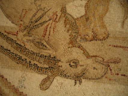 Mosaic, El Jem Museum, El Djem, Tunisia, 2009. Creator: Amanda Waite.
