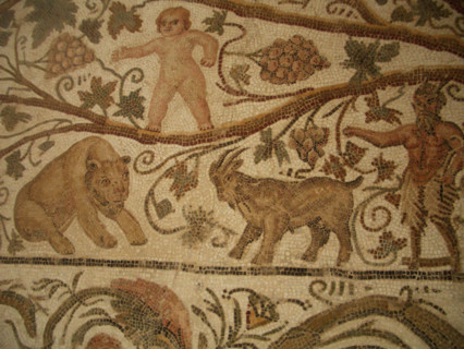 Mosaic, El Jem Museum, El Djem, Tunisia, 2009. Creator: Amanda Waite.