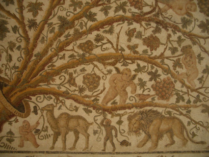Mosaic, El Jem Museum, El Djem, Tunisia, 2009. Creator: Amanda Waite.