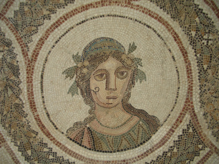Mosaic, El Jem Museum, El Djem, Tunisia, 2009. Creator: Amanda Waite.