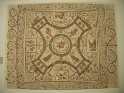 Mosaic, El Jem Museum, El Djem, Tunisia, 2009. Creator: Amanda Waite.