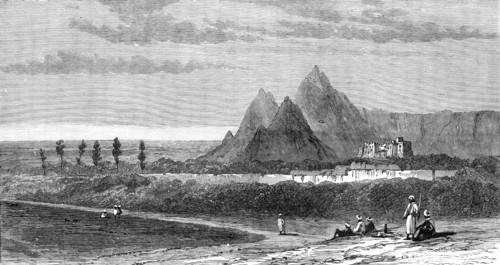 Scene of the battle near Candahar, on Sept. 22, between Ayoub Khan and the Ameer Abdurrahman, 1881. Creator: Unknown.