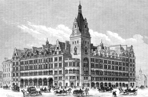 The new Central Station Hotel, Glasgow, 1883. Creator: Unknown.
