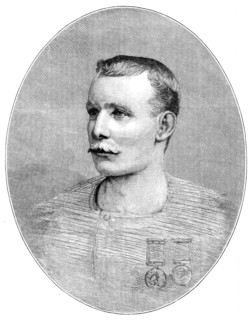 Captain Matthew Webb, the Celebrated Swimmer (Drowned...[in] the whirlpool rapids...1883. Creator: Unknown.