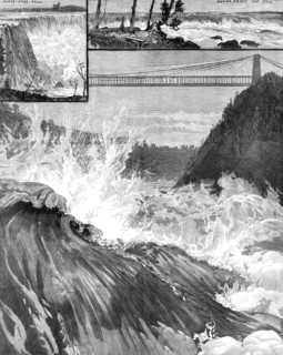 The Death of Captain Webb: the Whirlpool Rapids, Niagara, 1883. Creator: Unknown.