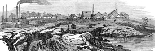 Subsidence of land at the Northwich Salt-Mines, 1881. Creator: Unknown.