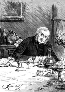 After dinner, when the ladies had retired, he loved to recount the story of his floggings, 1881. Creator: R&E Taylor.