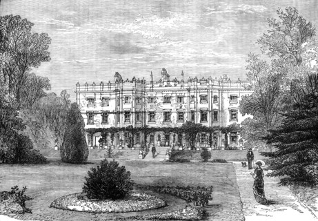 The late Lord Beaconsfield: Hughenden Manor, High Wycombe, the seat of Lord Beaconsfield, (1881). Creator: Unknown.