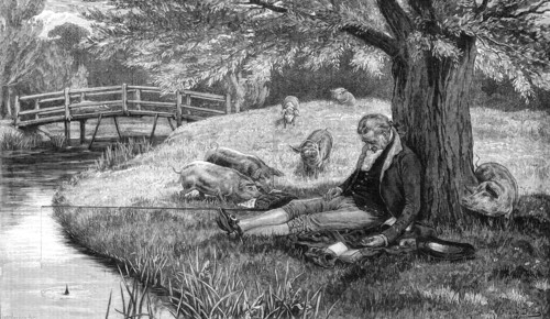 Happy be thy Dreams! by F. Dadd, 1881. Creator: W. I. Mosses.