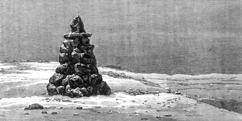 The American Franklin Search Expedition: Monument at Douglas Bay, 1881. Creator: Unknown.