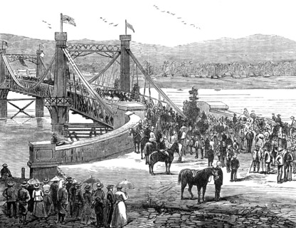 Opening of Fitzroy Bridge, Rockhampton, Queensland, 1881. Creator: Unknown.