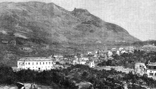 Casamicciola and Mount Epomeo, in the Island of Ischia, Bay of Naples, 1881. Creator: Unknown.
