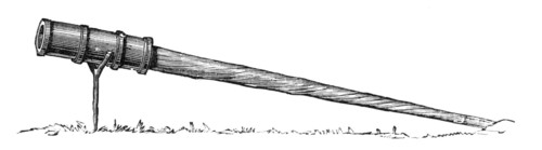 Semi-portable cannon, on forked rest (14th century), 1881. Creator: Unknown.