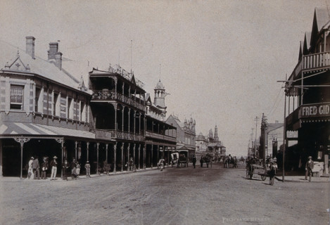 South Africa: Pritchard Street in Johannesburg, 1896. Creator: Barnett.