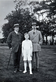 Henry Solomon Wellcome, Henry Mounteney Wellcome and the latter's tutor GS  Farnfield. Creator: Unknown.