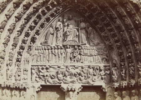 Cathédrale Notre-Dame, Paris, between 1880-1890.  Creator: J Kuhn.