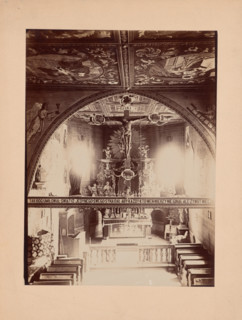 Interior of Church of the Nativity of the Blessed Virgin Mary, Kruzlowa Wyzna, 1895-1905. Creator: Stanislaw Tomkowicz.