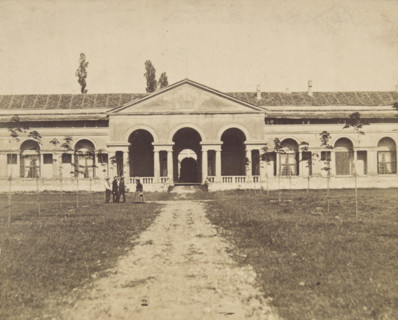 Palazzo Te, Mantua - view from the north-west..., between 1870-1880.  Creator: Unknown.