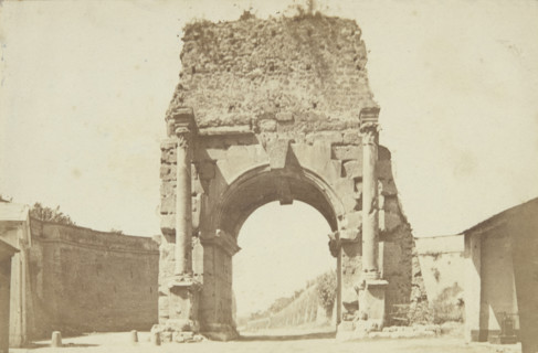 Rome - the arch under which the ancient Appian Way (Via Appia) began, between 1870-1880.  Creator: Unknown.
