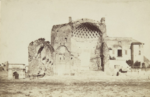 Ruins of the Temple of Roma and Venus, Rome, between 1870-1880. Creator: Unknown.