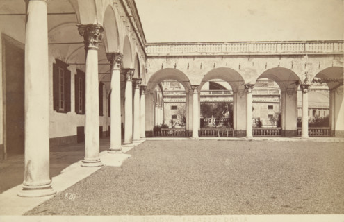 Palazzo Doria - Inner Courtyards, Genoa, 1870-1880. Creator: Unknown.