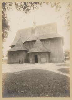 Church of St Anne and St Stanislaus - general view from the north, Miedzierza, between 1905-1914. Creator: Unknown.