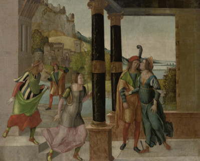 Brutus and Porcia, c1490. Creator: Bernardino Orsi.